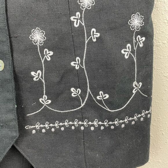 River Ridge Trading Company Matching Two-Piece Linen Blend Vest and Pants Size M - Picture 3 of 10